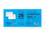 Busta SILVER90 STRIP FSC - bianca - internografata - senza finestra - 110 x 230 mm - 90 gr - Pigna Envelopes - conf. 25 pezzi