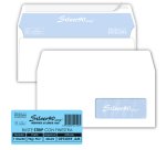 Busta SILVER90 STRIP FSC - bianca - internografata - con finestra - 110 x 230 mm - 90 gr - Pigna Envelopes - conf. 25 pezzi
