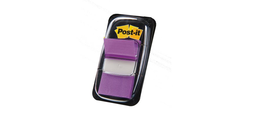 Segnapagina Post-it Index Medium - 680-8 - 25,4 x 43,2 mm - porpora - Post-it - conf. 50 pezzi