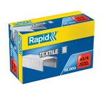Punti Rapid Super Strong Textile - 43/6 - acciaio zincato - per tessuti - Rapid - conf. 10000 pezzi