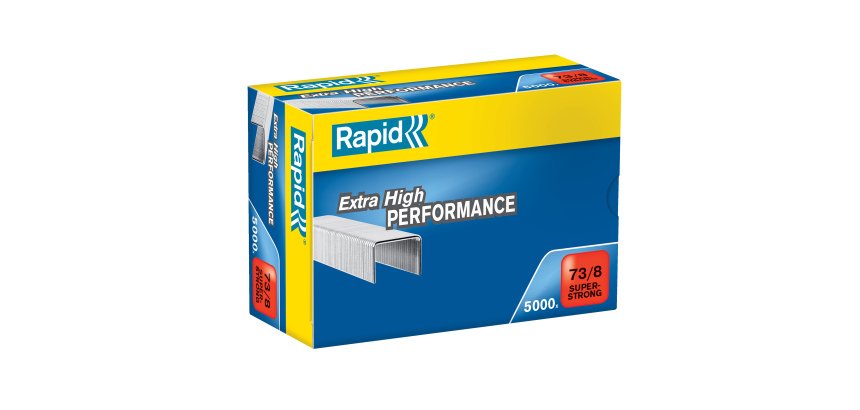 Punti Rapid Super Strong - 73/8 - acciaio zincato - metallo - Rapid - conf. 5000 pezzi