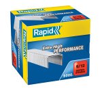 Punti Rapid Super Strong - alti spessori - 9/12 - acciaio zincato - metallo - Rapid - conf. 5000 pezzi