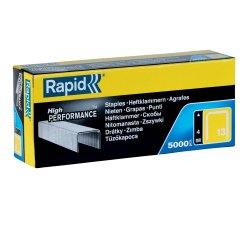 Punti galvanizzati - 13/4 - 4 mm - metallo - Rapid - conf. 5000 pezzi