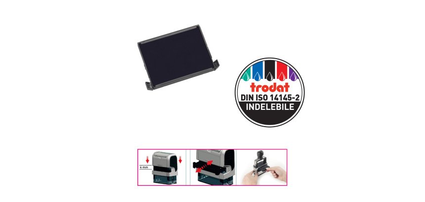 Tampone di ricambio Trodat Printy 6/4927 - nero - Trodat