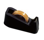 Dispenser da tavolo - per nastri adesivi 33 m - nero - Lebez