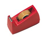 Dispenser da tavolo - per nastri adesivi 33 m - rosso - Lebez