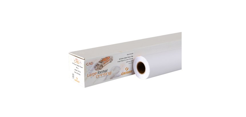 Carta plotter - 914 mm (36") x 50 mt - 90 gr - inkjet - opaca - bianco - Canson