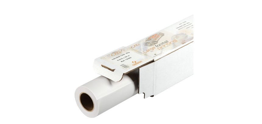 Carta plotter - 914 mm (36") x 50 mt - 90/95 gr - inkjet - lucida - bianco - Canson