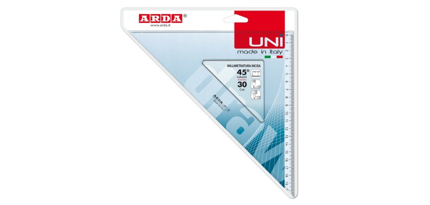 Squadra Uni - 45gradi - 30cm - Arda