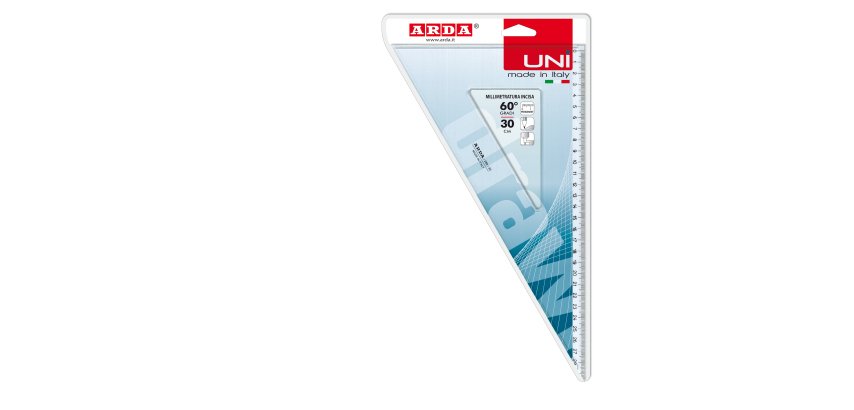 Squadra Uni - 60gradi - 30cm - Arda