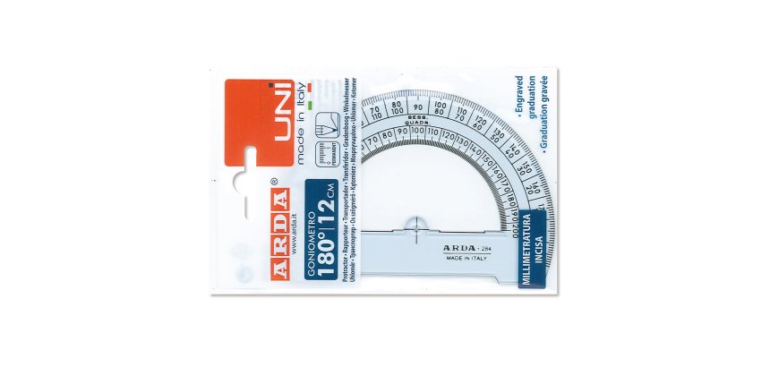 Goniometro Uni - 180gradi - 12cm - Arda