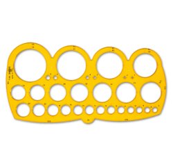 Maschera cerchi 7126 -  1/55mm - con smusso - Arda