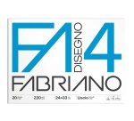 Album F4 - 24 x 33 cm - 20 fogli - 220 gr - liscio - Fabriano
