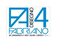 Album F4 - 33x48cm - 220gr - 20 fogli - liscio squadrato - Fabriano