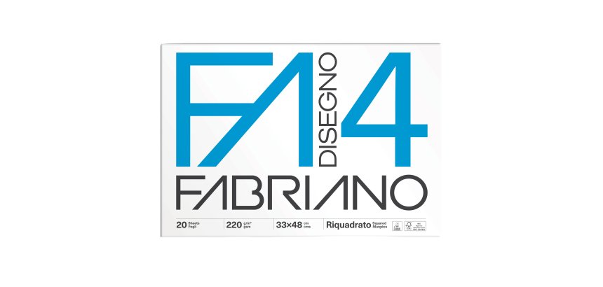 Fabriano 8001348161509 graph paper 220 g/m² 20 sheets