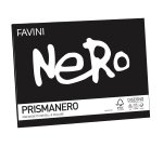 Album Prismanero - 24 x 33 cm - 10 fogli - 128gr - monoruvido - Favini