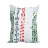 Elastici fettuccia - diametro 15 x 0,8 cm - 1 kg - gomma - verde - Viva