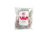 Elastici ad anello - misure e colori assortiti - 100 gr - gomma - Viva