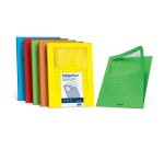 Cartellina a L con finestra - 140 gr - A4 - azzurro - Favini - conf. 10 pezzi