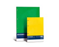 Separatore Dividerello - cartoncino colorato 220 gr - A4 - mix 5 colori - Favini - set da 10 fogli