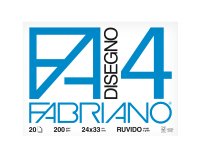 Album F4 - 24x33cm - 200gr - 20 fogli - ruvido - Fabriano