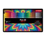 Pennarelli Pen 68 - colori assortiti - Stabilo - scatola in metallo 30 pezzi