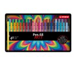 Pennarello Pen 68 - colori assortiti - Stabilo - scatola in metallo 40 pezzi