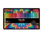 Pennarelli Pen 68 - colori assortiti - Stabilo - scatola in metallo 50 pezzi