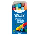 Gessetti Robercolor - lunghezza 80mm con diametro 10mm - colorati - Giotto - Scatola 10 gessetti tondi