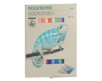 Gessetti quadrati Policromi - quadrati - 13x13x80mm - Primo - astuccio 24 gessi