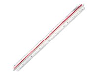 ARDA 110 ruler Scale ruler 300 mm Plastic Red, White 1 pc(s)