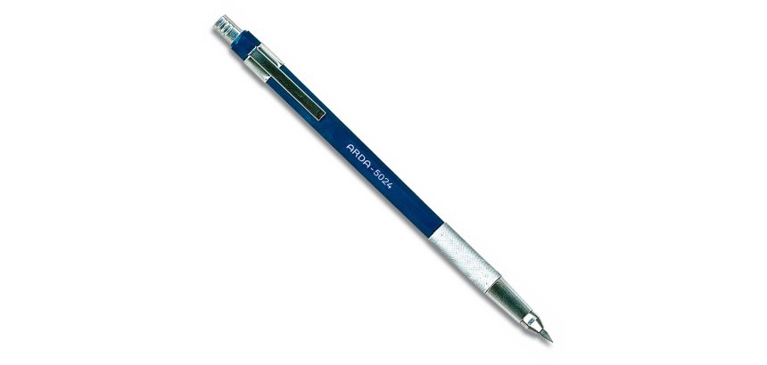 Portamine a pinza - per mine fino a 3,0mm - fusto blu - Arda