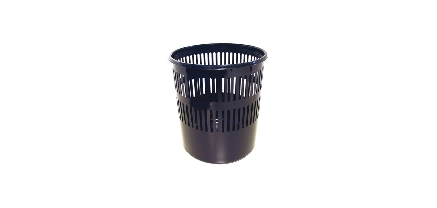 Cestino gettacarte - traforato - 12 L - nero - Arda