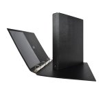Raccoglitore Stelvio - 22 x 30 cm - 4 anelli a R 16 mm - dorso 2,5 cm - nero - Sei Rota
