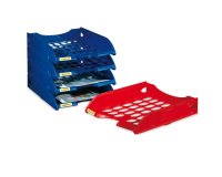 Vaschetta portacorrispondenza forata E040 - 26 x 34,5 x 6,5 cm - nero - Fellowes