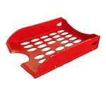 Vaschetta portacorrispondenza forata E040 - 26 x 34,5 x 6,5 cm - rosso - Fellowes