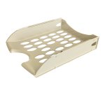 Vaschetta portacorrispondenza forata E040 - 26 x 34,5 x 6,5 cm - grigio - Fellowes