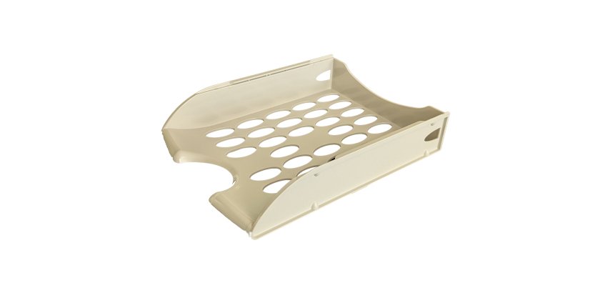 Vaschetta portacorrispondenza forata E040 - 26 x 34,5 x 6,5 cm - grigio - Fellowes