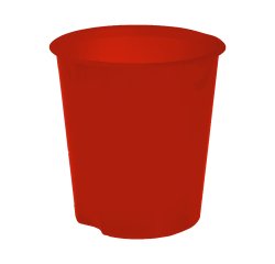 Cestino gettacarte E020 Modula - altezza 32,5 cm - diametro 31 cm - 16,5 L - rosso - Fellowes