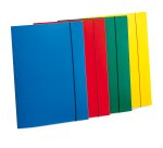 Cartella 3 lembi con elastico - A4 - PP - rosso - Fellowes