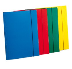 Cartella 3 lembi con elastico - A4 - PP - rosso - Fellowes