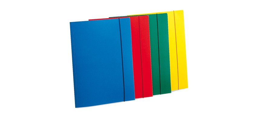 Cartella 3 lembi con elastico - A4 - PP - rosso - Fellowes