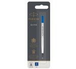Refill roller Quink standard - punta fine  - metallo - blu - Parker