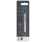 Refill roller Quink standard - punta media - metallo - blu - Parker