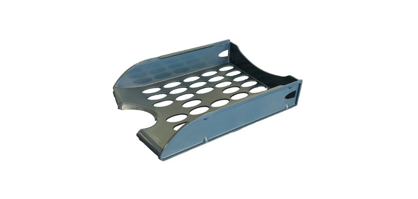 Vaschetta portacorrispondenza forata E040 - 26 x 34,5 x 6,5 cm - blu navy - Fellowes