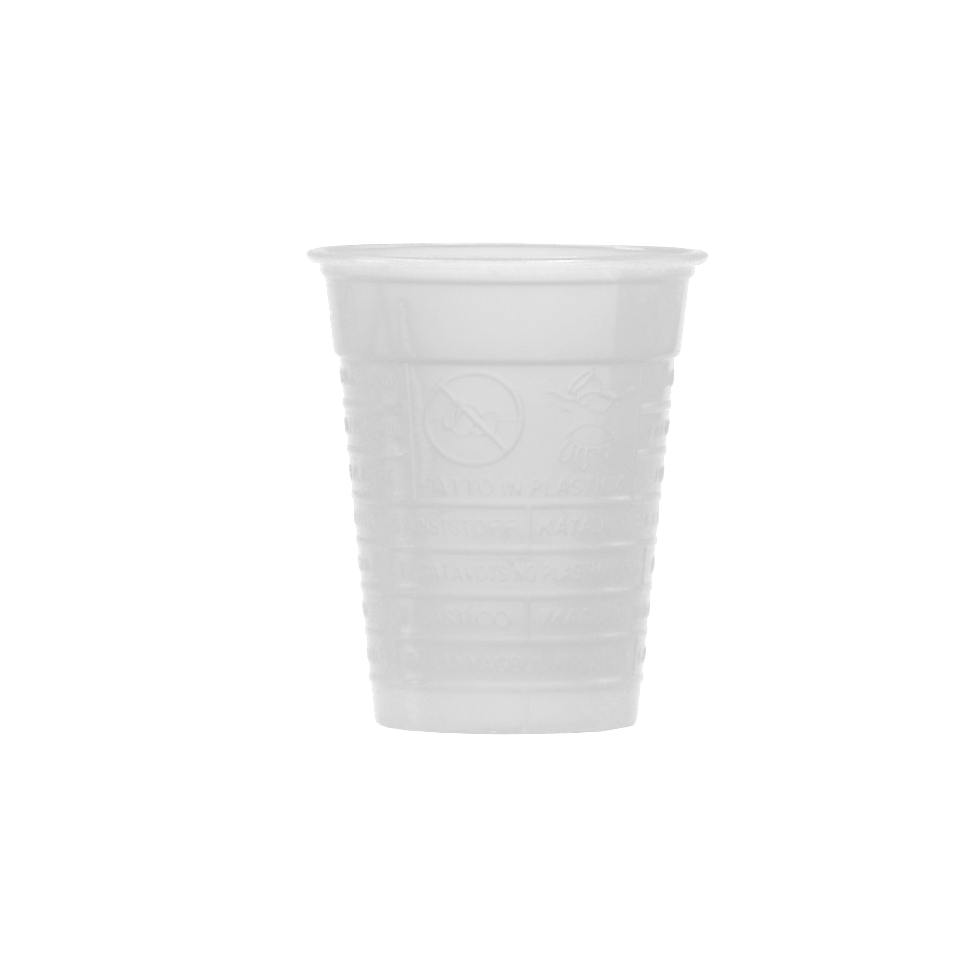 Bicchiere di Plastica PS Bianco 80 ml (50 Pezzi)