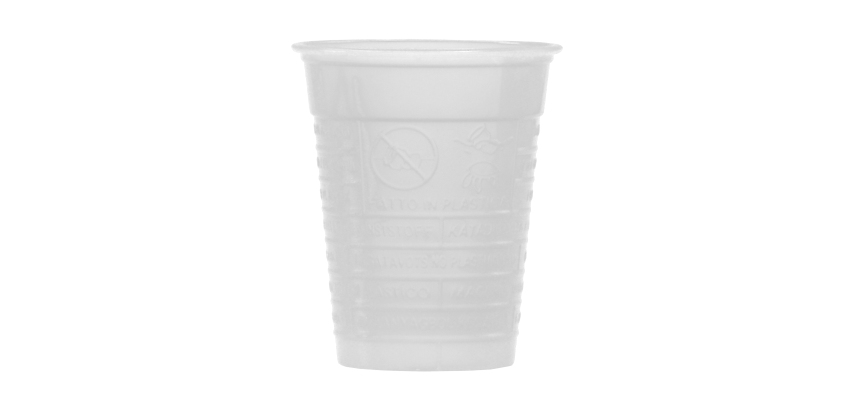 Bicchieri - monouso - 200 cc - bianco - Dopla - conf. 100 pezzi