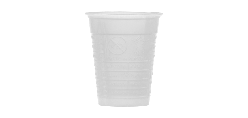 Bicchieri - monouso - 200 cc - bianco - Dopla - conf. 100 pezzi