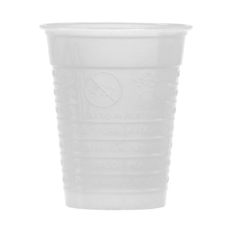 Bicchieri - monouso - 200 cc - bianco - Dopla - conf. 100 pezzi