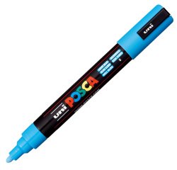 Uni-Ball PC-5M marker Bullet tip Light Blue